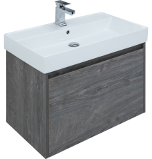 Тумба с раковиной Aquanet Nova Lite 75 дуб рошелье, 1 ящик