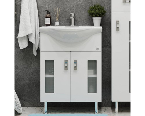 Тумба с раковиной Onika Кристалл 65.18 белая