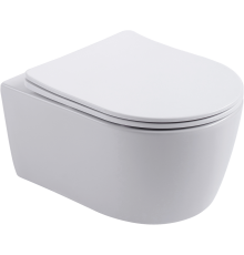 Унитаз подвесной Aquanet Smart 276395 безободковый, с микролифтом