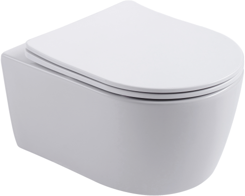 Унитаз подвесной Aquanet Smart 276395 безободковый, с микролифтом