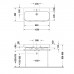 Duravit Happy D.2 Раковина 100x50.5 см, без отв., с переливом, шлифованная, цвет: белый. 2318100028