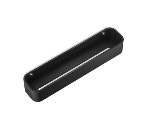 Decor Walther Black Stone DCT45 Душевая полочка 45x10см, подвесная, цвет: черный матовый / сталь матовая. 0973965