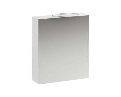 Laufen Base шкаф зеркальный 600x185x700 мм, 1 дверца, петли справа, с гориз.элементом LED-подсв., 2 стекл. полки, 1 розетка, цвет: белый матовый. 4.0275.2.110.260.1 Laufen Base шкаф зеркальный 600x185x700 мм, 1 дверца, петли справа, с гориз.элементом LED-подсв., 2 стекл. полки, 1 розетка, цвет: белый матовый. 4.0275.2.110.260.1