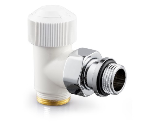 Угловой клапан SR Rubinetterie Tondera термостатический 1/2 х3/4Е, цвет белый 0633-1500VCEA