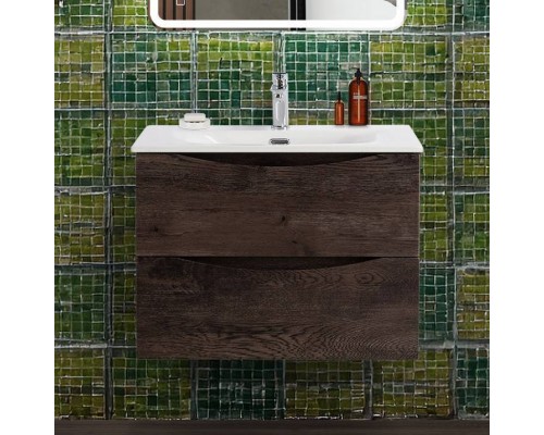 Тумба с раковиной BelBagno Marino-cer-n 70 подвесная, rovere nature grigio Тумба с раковиной BelBagno Marino-cer-n 70 подвесная, rovere nature grigio