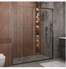 Душевая дверь в нишу Cezares Molveno BF 2 170 C GM IV, 170 см, профиль оружейная сталь, стекло прозрачное