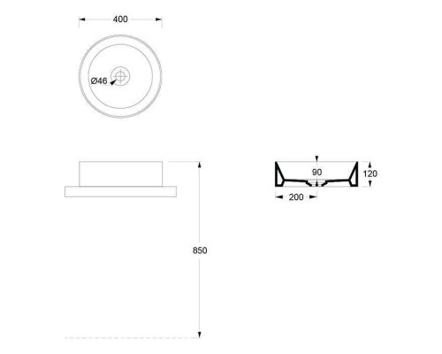 Alice Spy Round Раковина Oslash;40см., накладная, без отв., цвет: белый матовый. 34230109 Alice Spy Round Раковина Oslash;40см., накладная, без отв., цвет: белый матовый. 34230109