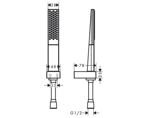 Hansgrohe Rainfinity Душевой гарнитур, ручной душ, шланг 160см и держатель, цвет: хром. 26856000 Hansgrohe Rainfinity Душевой гарнитур, ручной душ, шланг 160см и держатель, цвет: хром. 26856000