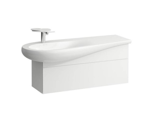 Laufen Alessi One Тумба подвесная 99х32см, с раковиной, слив слева, цвет: белый матовый. 8.1497.3.400.104.1,  4.3042.1.097.260.1