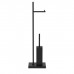 Decor Walther Corner DW 671 Напольная стойка 72см., с ершиком и бумагодержателем, цвет: черный матовый. 0801960