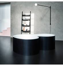 Agape DR Ванна отдельностоящая 183.5x136.5x56.5 см, с отв. для подачи, цвет: темно-серый. AVAS1090ZGSE