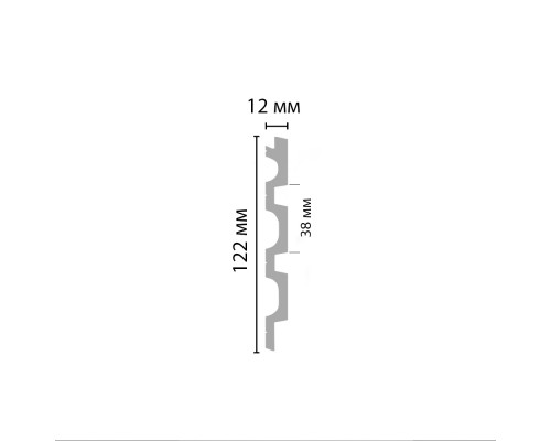 Декоративная панель DECOMASTER D316 ДМ (122*12*2900мм) Декоративная панель DECOMASTER D316 ДМ (122*12*2900мм)