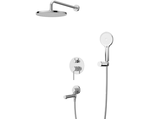 Душевой комплект Cezares Relax RELAX-VDSET-01 С ВНУТРЕННЕЙ ЧАСТЬЮ, с изливом, хром