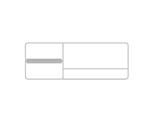 Bertocci Fly Релинг металлический 41см для аксессуаров из композита, с полотенцедержателем и бумагодержателем, SX, цвет: белый матовый. 149 1507 0200