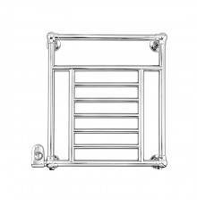 DevonDevon Jupiter 3 Полотенцесушитель электрический 66x68.5x14.3см, термостат хром, подключение SX, цвет: хром. PRJ3CRELSX/CR