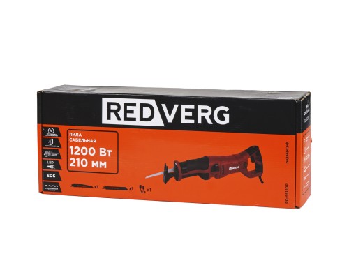 Пила сабельная REDVERG RD-SS120P