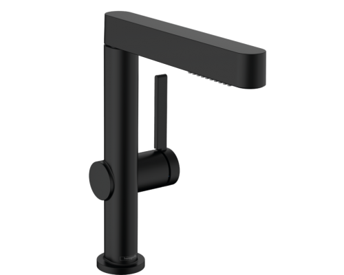 HG 76 063 670 Finoris Смеситель для раковины 229 мм, PushOpen, выдвижной Г излив, 2 режима, 5 л/мин