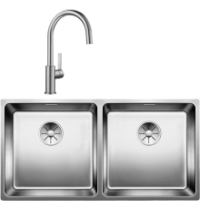 Комплект Мойка кухонная Blanco Andano 400/400-IF + Смеситель Candor 523120