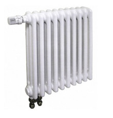 Стальной 3-х трубчатый радиатор Arbonia 3045, 16 секций, высота 450 мм, длина 720 мм, цвет RAL 9016, подключение № 96, диаметр подключения 1/2, верхний встроенный термовентиль