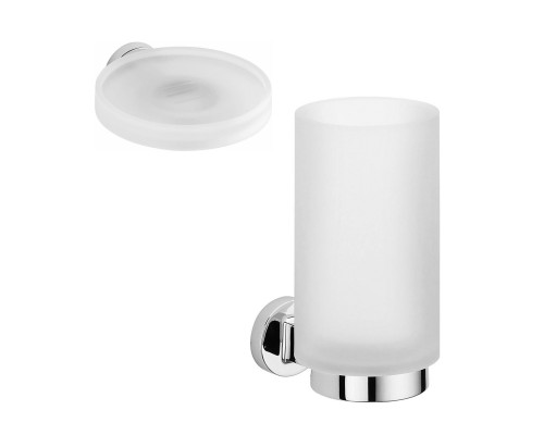 Набор Стакан Colombo Design Nordic B5202 хром + Мыльница B5201 хром