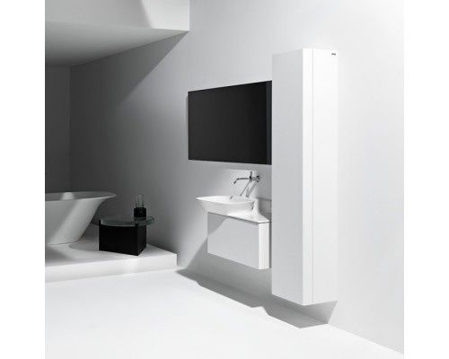 Laufen INO Тумба подвесная 77х35х35см, с раковиной (полка справа), с 1 выдвижным ящиком, цвет: белый матовый. 4.2540.1.030.170.1,  8.1330.2.000.104.1