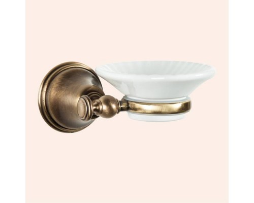 TW Harmony 106, подвесная мыльница, керамическая белая, цвет: бронза. TWHA106br TW Harmony 106, подвесная мыльница, керамическая белая, цвет: бронза. TWHA106br