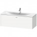 Duravit Brioso База подвесная 122x47.9x44.4см с раковиной, 1 выдвижное отделение, цвет: глянцевый белый. 2344120000,  BR421402222