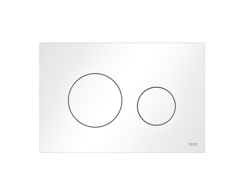 TECEloop 9240926 Панель смыва, 2 режима, 220х150х5 мм, пластик, белая матовая 9240926