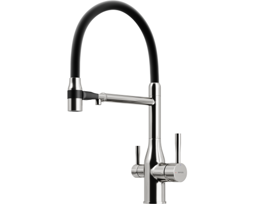 Смеситель для кухни Sancos Garda SC4009BN с гибким изливом, брашированный никель Смеситель для кухни Sancos Garda SC4009BN с гибким изливом, брашированный никель