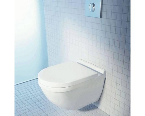 Duravit Starck 3 Унитаз подвесной (без крепления) 54х36 см горизонтальный слив 6л, цвет: белый. 2201090000