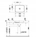 Duravit Cape Cod Раковина 55х40см, без отв., квадратная, цвет: белый. 2347550000