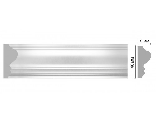 Молдинг гладкий DECOMASTER D030ДМ (40*16*2000мм) Молдинг гладкий DECOMASTER D030ДМ (40*16*2000мм)