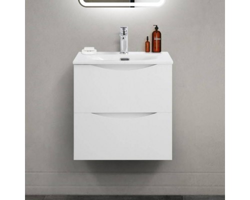 Тумба с раковиной BelBagno Marino-cer-mini 50 подвесная, bianco opaco