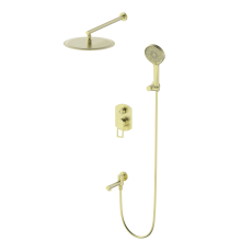 Душевой комплект Wonzon   Woghand WW-88939010-BG, С ВНУТРЕННЕЙ ЧАСТЬЮ, брашированное золото