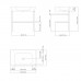Agape Novecento XL Раковина на стальной базе 90x55x13 см, 3 отв., напольная, цвет: матовый белый/темный серый . ACER1072G,  ACER10703RBG *3