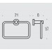 Colombo Plus Полотенцедержатель кольцо, цвет: хром. W4931.CR