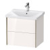 Duravit XViu Тумба подвесная 61x46.9x56.5см, с раковиной, 2 ящика, цвет: белый глянцевый/champagne matt. 2332650000,  XV41150B122