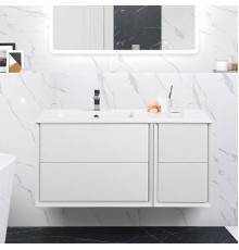 Тумба с раковиной Cezares Bellagio 106 L bianco opaco
