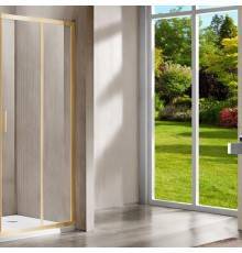 Дверь для душевого уголка Vincea Garda VHC-1G800CLG 80 см, профиль брашированное золото, стекло прозрачное