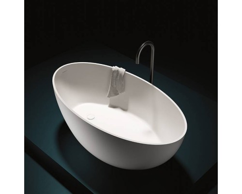 Gruppo Treesse Bali Ванна отдельностоящая 160x85x62h cм, с сливом-переливом и сифоном, Solid Surface, цвет: белый матовый. V026BO Gruppo Treesse Bali Ванна отдельностоящая 160x85x62h cм, с сливом-переливом и сифоном, Solid Surface, цвет: белый матовый. V026BO
