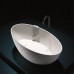 Gruppo Treesse Bali Ванна отдельностоящая 160x85x62h cм, с сливом-переливом и сифоном, Solid Surface, цвет: белый матовый. V026BO