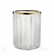 3SC Montblanc Урна 20хh28х20 см, цвет: прозрачный хрусталь/латунь. MB65ACROL