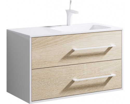 AQ Mai.01.09/R Майами Тумба под умывальник подвесная правая, 2 ящика, 920х540х450 мм Mai.01.09/R
