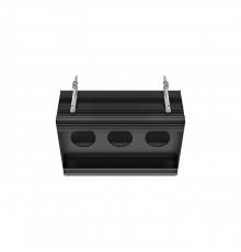 Gessi Binario Профиль линейный 670 мм, для 3 модулей, установка Easy-Fix, цвет: Black XL. 61125#299