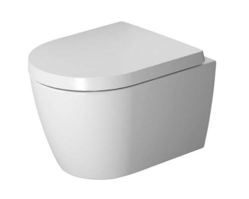 Duravit ME by Starck Унитаз подвесной 48х37см, Compact Rimless без смывного края, с вертикальным смывом, вкл. крепление Durafix, 4,5л. с HygieneGlaze. 2530092000
