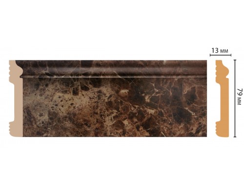 Плинтус напольный DECOMASTER D005-713ДМ (79*13*2400мм)