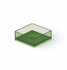Dea Design Washbasins Раковина 40х40х15см., накладная, без отв., Glasstek, прозрачная смола, цвет: Emerald R3. DD9008 400 R3