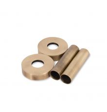 Маскировочный комплект SR Rubinetterie для труб с круглыми отражателями, L70xØ10-12-14-15-16, бронза 0491-1000Z070