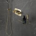 THG Hirondelles Gold Stamped Душевой комплект: термостатический смеситель, ручной душ, верхний душ Oslash;30см, держатель с подводом воды и шланг 1500 мм, цвет: Soft gold. G00-A00-5401AHC,  A4L-F30-5401BEH,  A4L-F30-54,  A4L-F30-84L,  A4L-F30-280EP