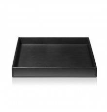 Decor Walther Brownie Tab Q Лоток универсальный 28x28см, настольный, цвет: черная кожа. 0932460